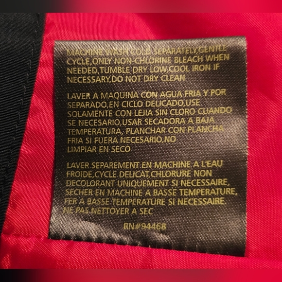 Liz Claiborne Lightweight Jacket,  Size SP,  Red. Removable Hood. - Picture 4 of 6